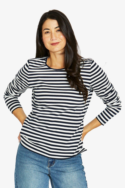 Stripe Crew L/S Tee - Jump