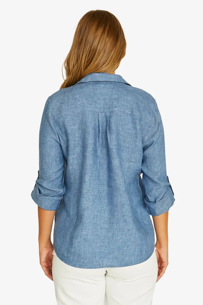 Half Placket Shirt Denim - Jump