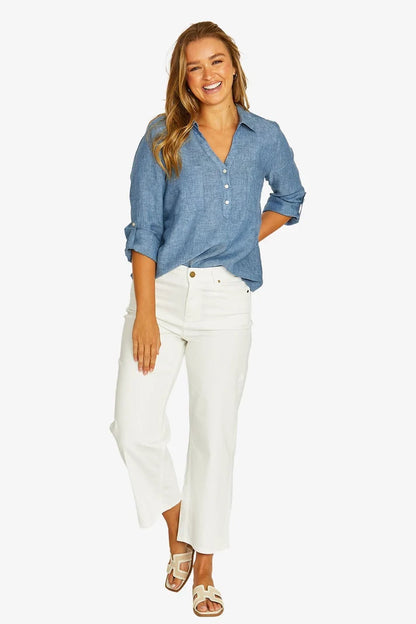 Half Placket Shirt Denim - Jump