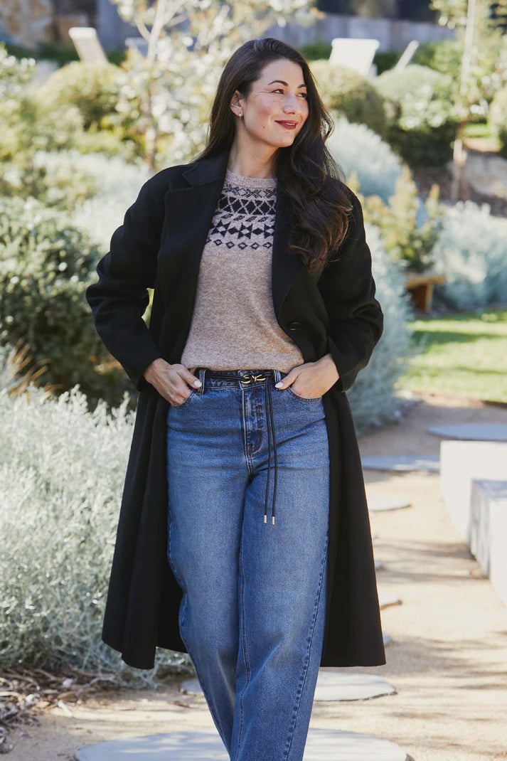Longline Wrap Coat Jump