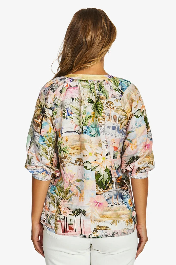Poolside Glamour Button Top - Jump
