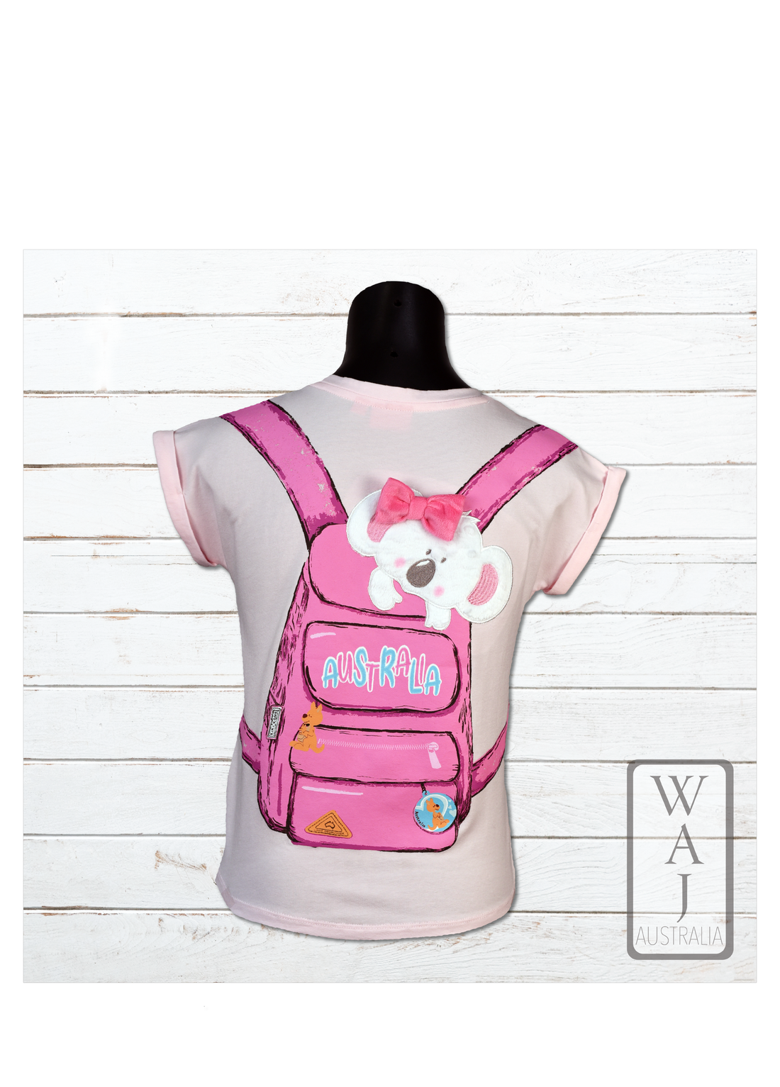 Kiki with Backpack Tee - T036