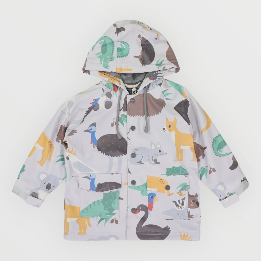 Australian Animal Raincoat Grey
