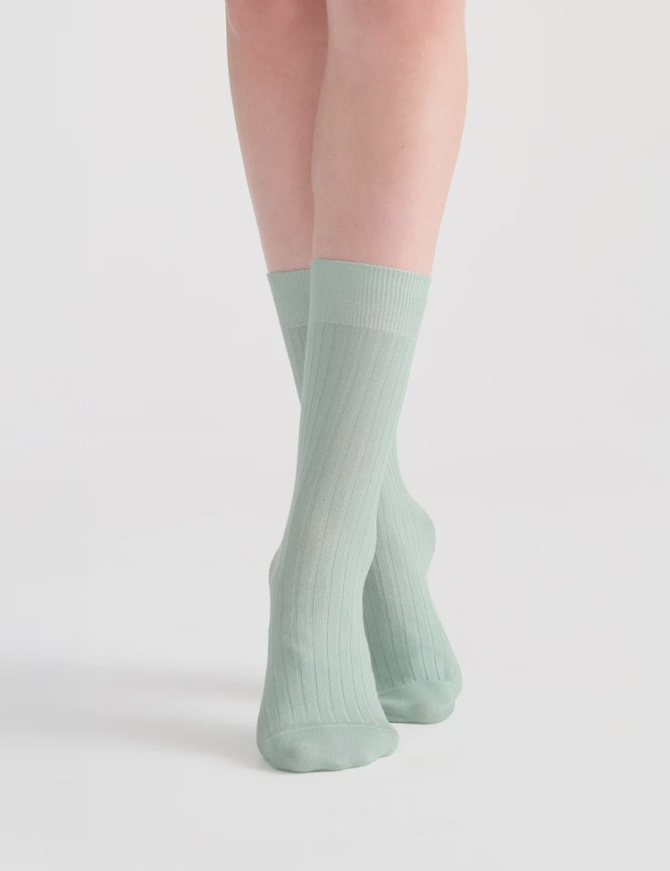 Ladies Socks Classic Rib Crew Gelato - Levante
