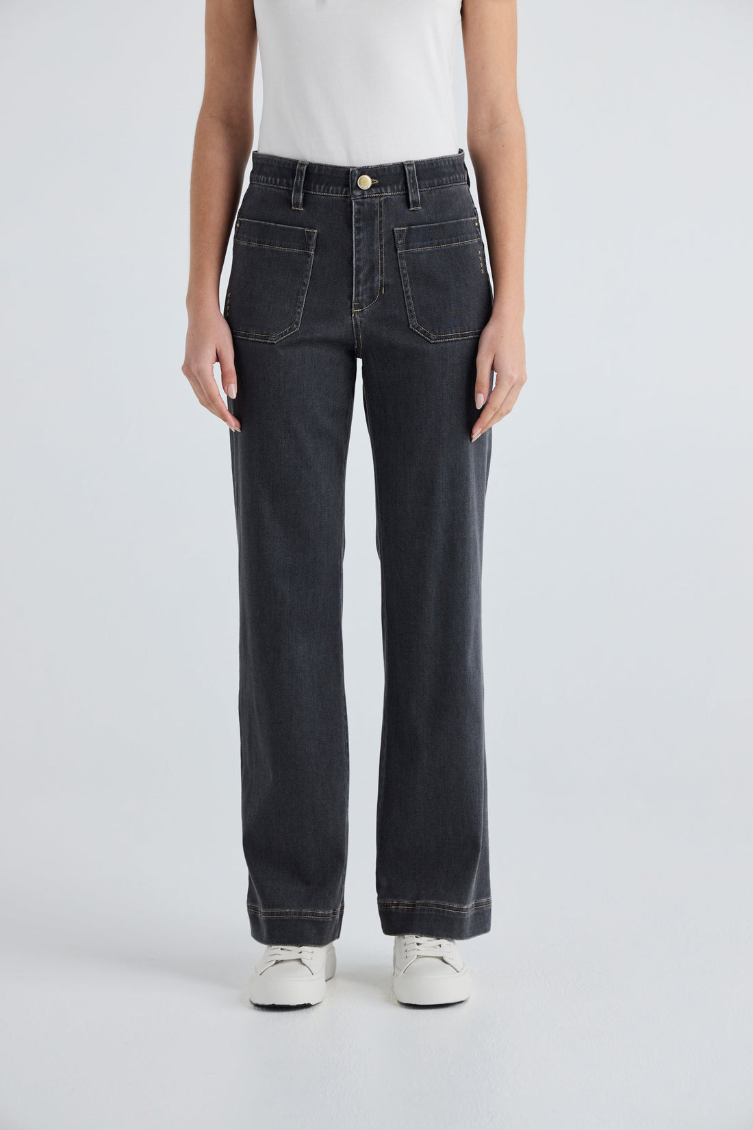 Chrome Jean Charcoal - Lania