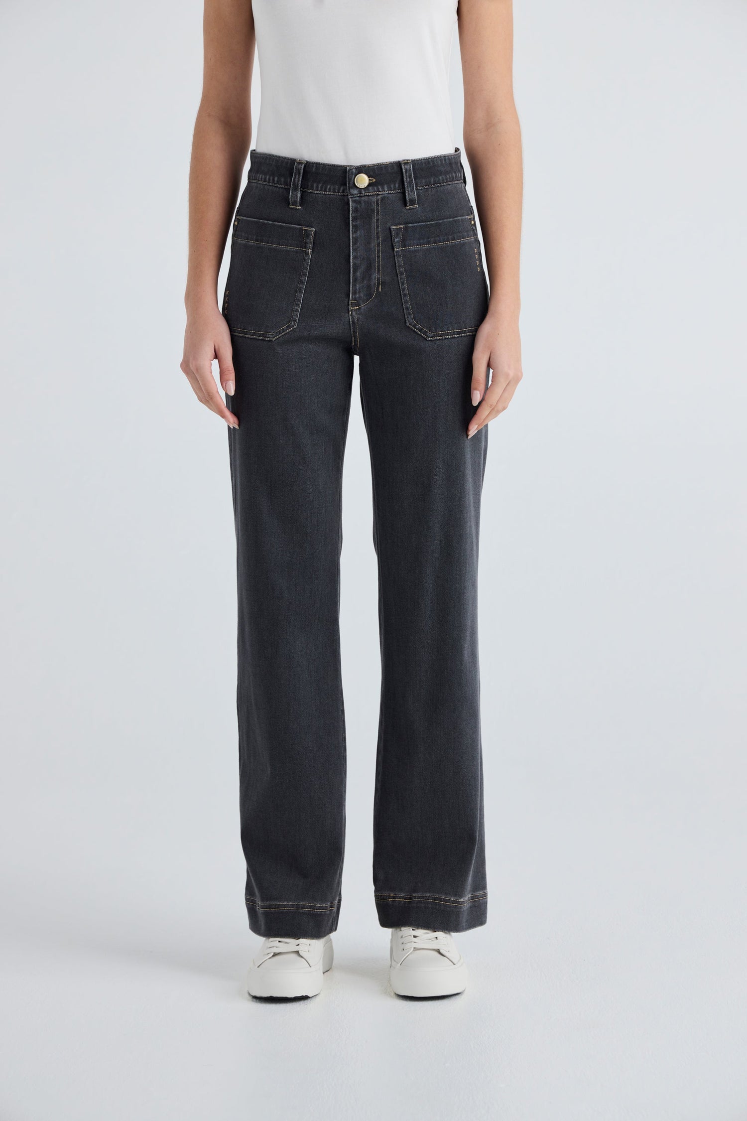 Chrome Jean Charcoal - Lania