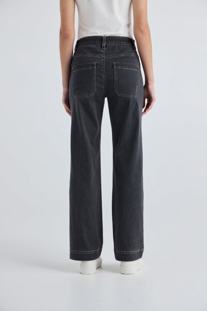 Chrome Jean Charcoal - Lania
