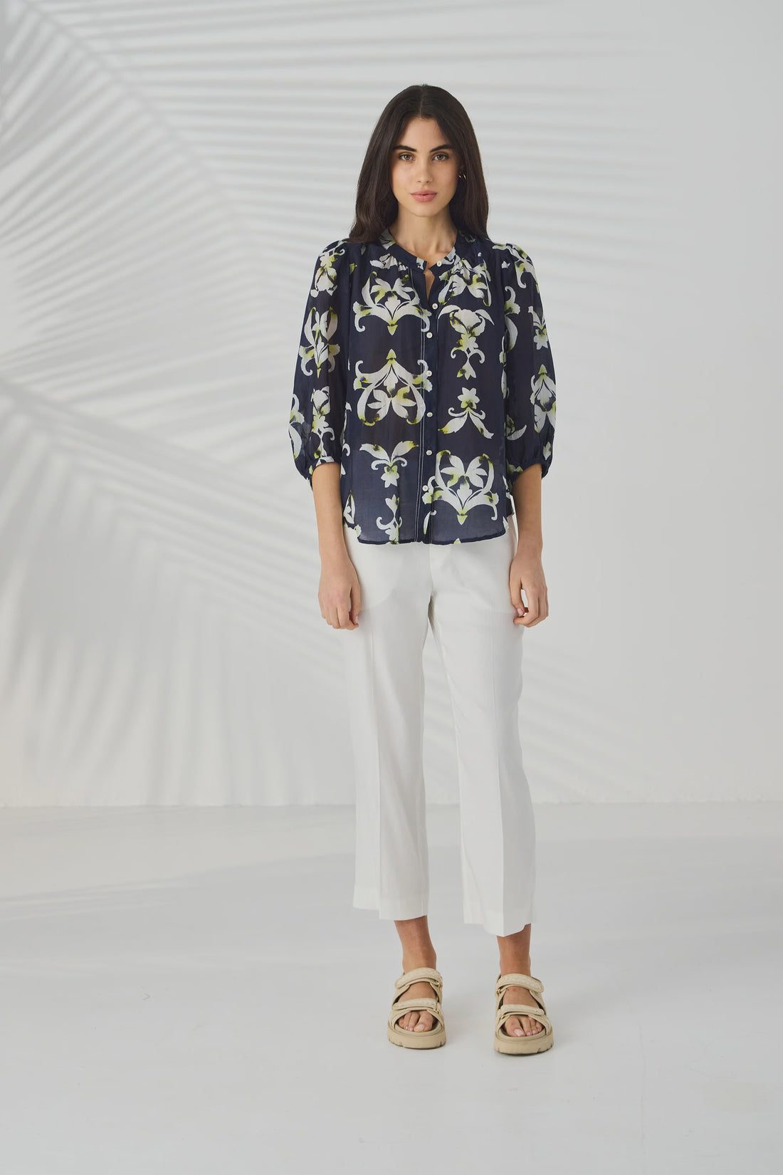 Montage Shirt Indigo - Lania