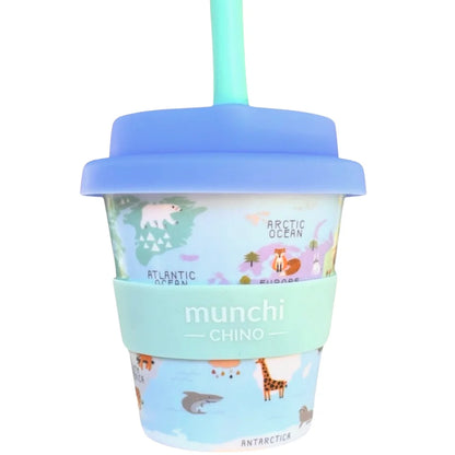 Munchi Babychino Cup w/ Silicone Straw (4oz)