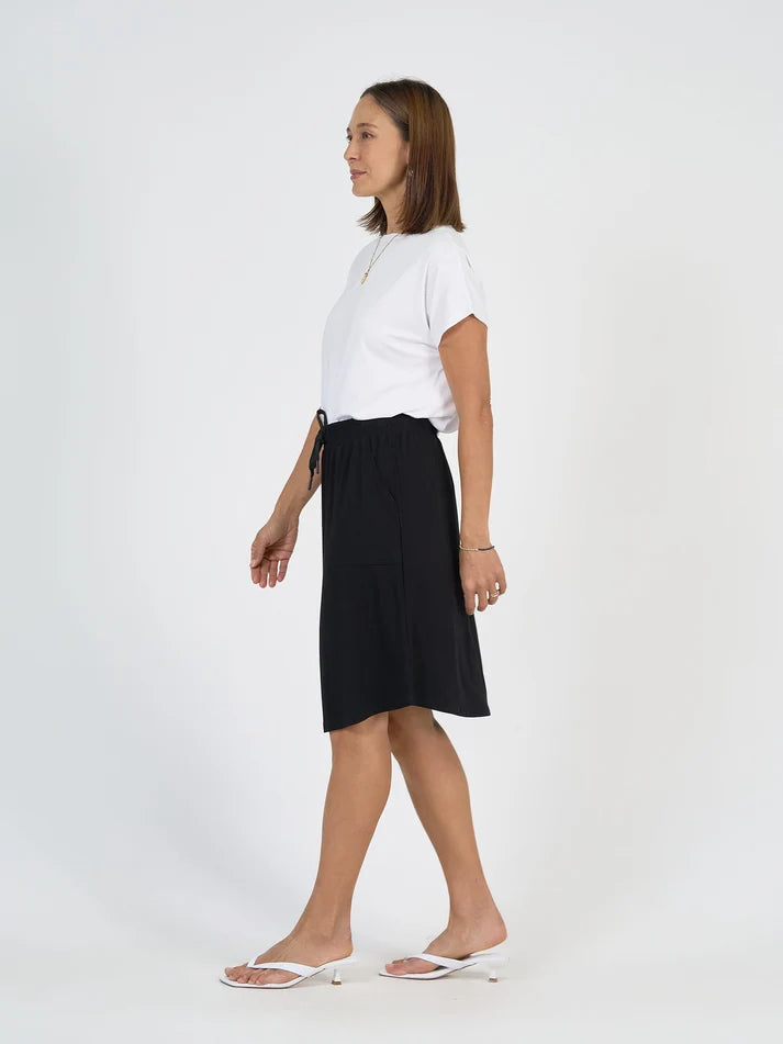 Lee Bamboo Skirt Black - Lou Lou