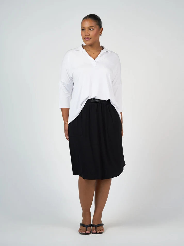 Lee Bamboo Skirt Black - Lou Lou