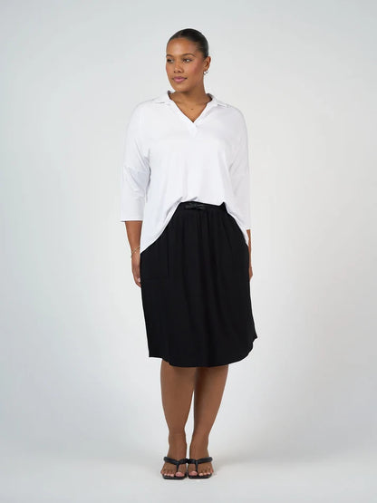 Lee Bamboo Skirt Black - Lou Lou