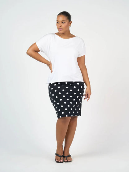 Wilde Bamboo Box Fit Tee White - Lou Lou