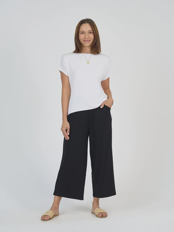 Wilde Bamboo Box Fit Tee White - Lou Lou