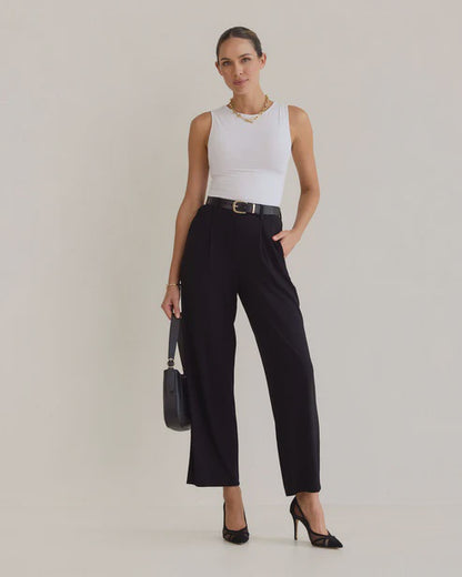 Billie Bamboo Wide Leg Dress Pants - Lou Lou