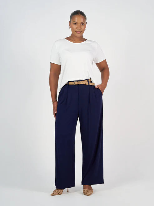 Billie Bamboo Wide Leg Dress Pants - Lou Lou