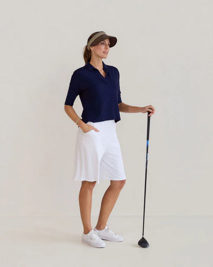 Khan Bamboo Collared Polo Top - Lou Lou