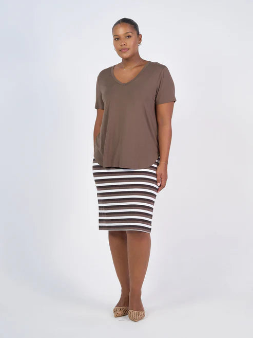 Veronica Bamboo V Neck Tee