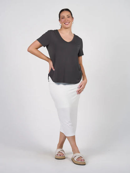 Veronica Bamboo V Neck Tee