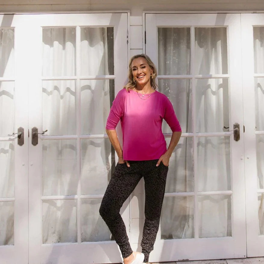 Camila 3/4 Sleeve Bamboo Top