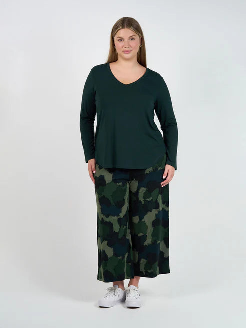 Sia V Neck Bamboo Longsleeve Top