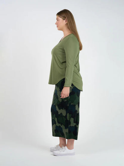 Sia V Neck Bamboo Longsleeve Top