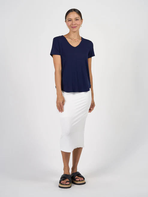 Veronica Bamboo V Neck Tee.