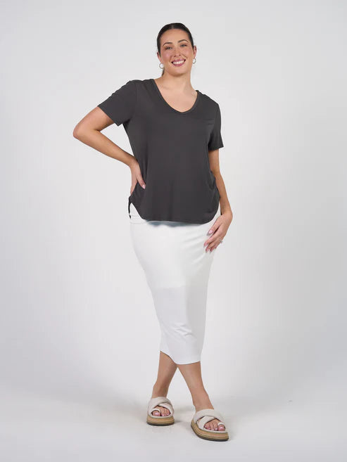 Veronica Bamboo V Neck Tee.