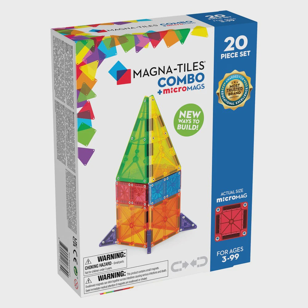 Magna-Tiles Combo Micromags 20 Piece Set