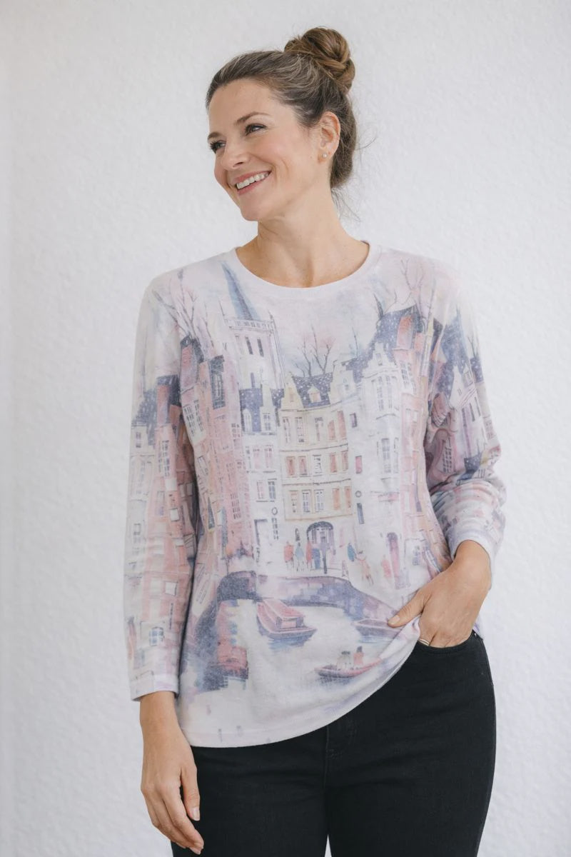 Vikki Printed Sweater – Maglia