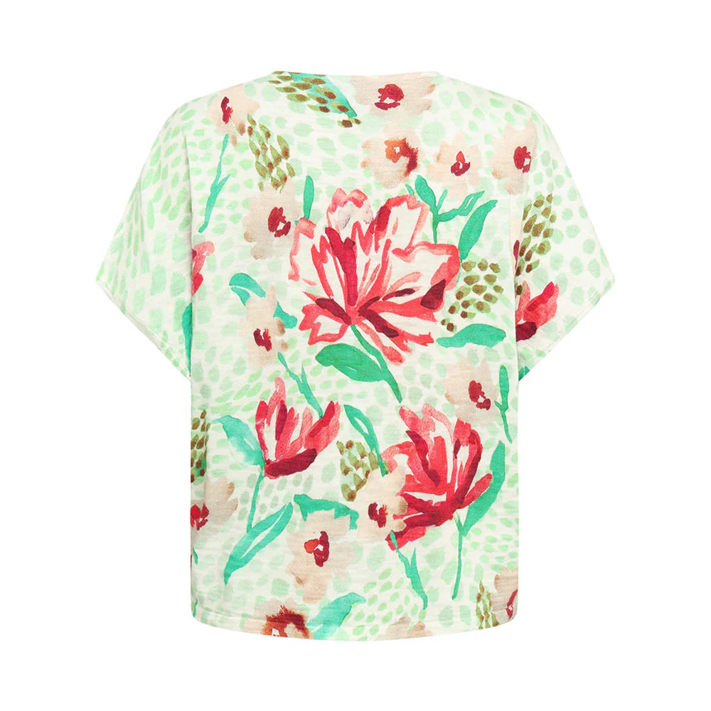Dicte S/S W/Colour Wedge Leaf - Mansted
