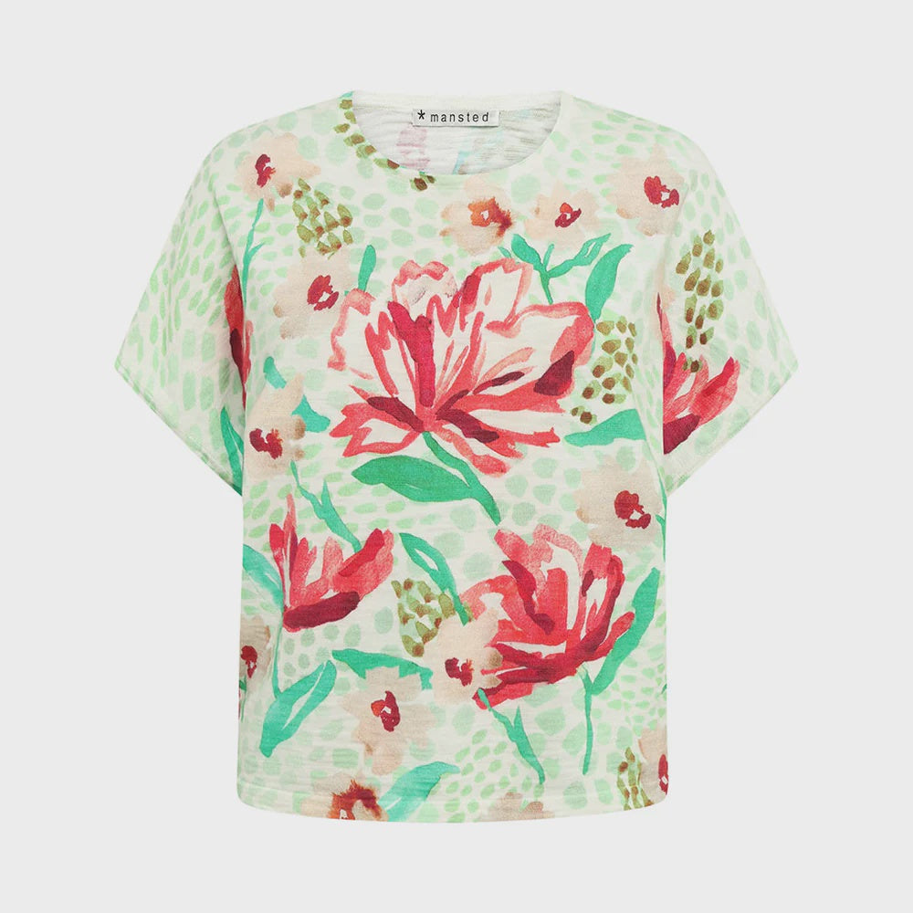 Dicte S/S W/Colour Wedge Leaf - Mansted