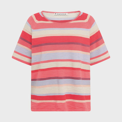 Melissa Cotton S/S Crew Neck Soft Red - Mansted