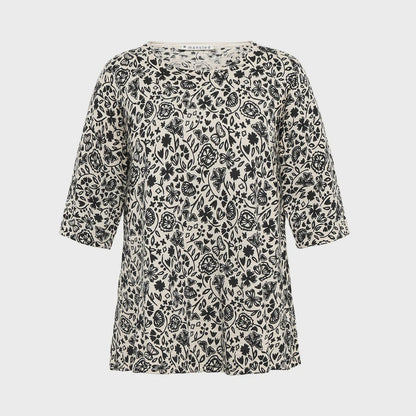 Sun Posy Party Swing Top Black - Mansted