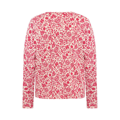 Sunrise Posy Party Cardi Raspberry - Mansted