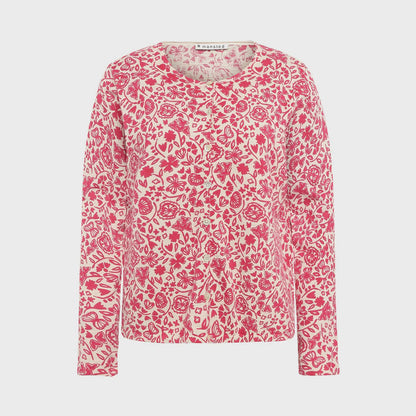 Sunrise Posy Party Cardi Raspberry - Mansted