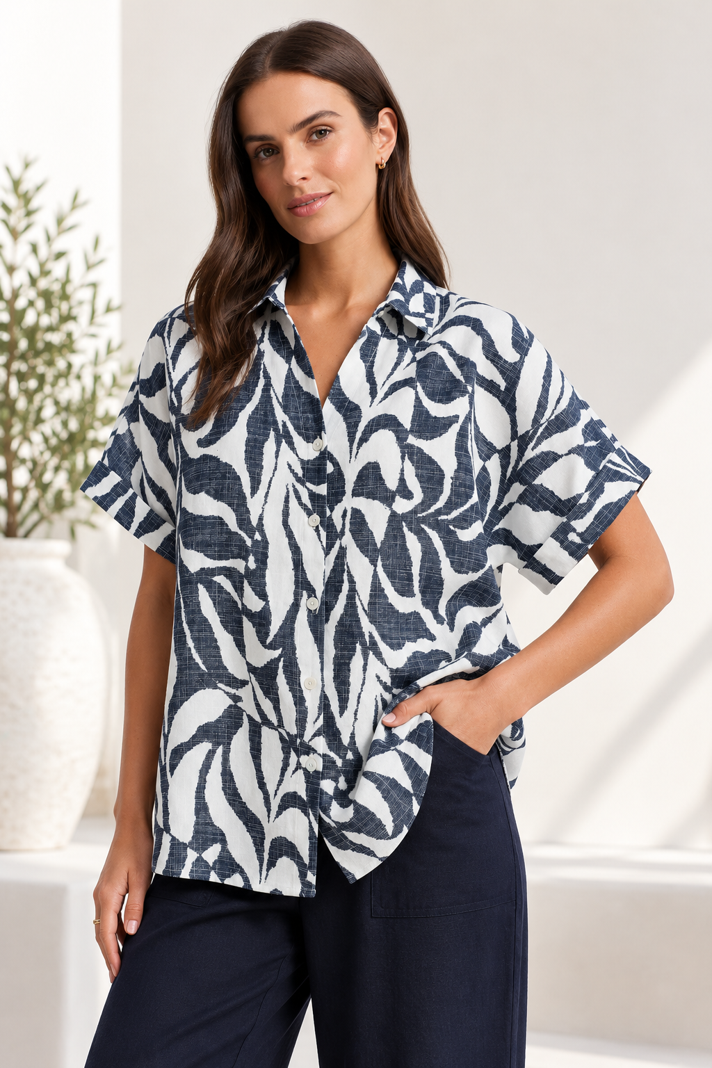 Tigre Short Sleeve Print Shirt - Yarra Trail