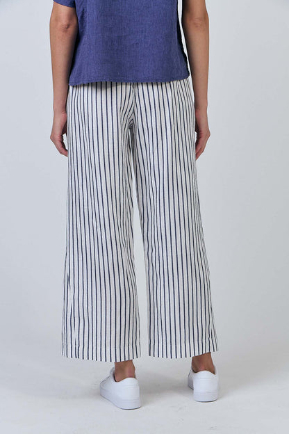 GA398 Wide Leg Tailored 100% Linen Pants