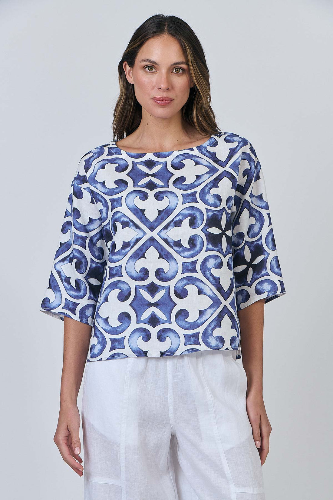 GA584 100% Linen Top