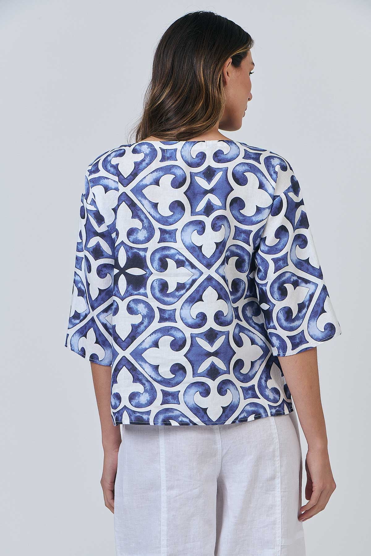 GA584 100% Linen Top