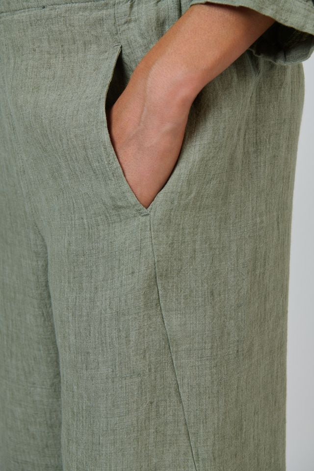 Linen Pants Artichoke - Naturals by O &amp; J