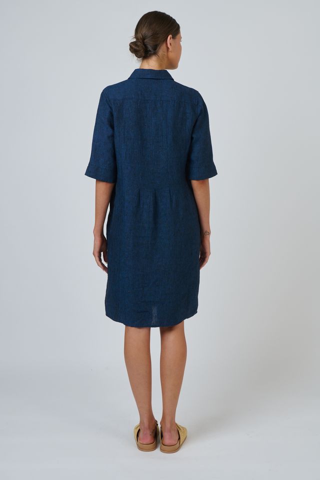 Linen Shirt Dress Eclipse - Naturals by O &amp; J