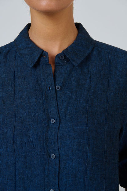 Linen Shirt Dress Eclipse - Naturals by O &amp; J
