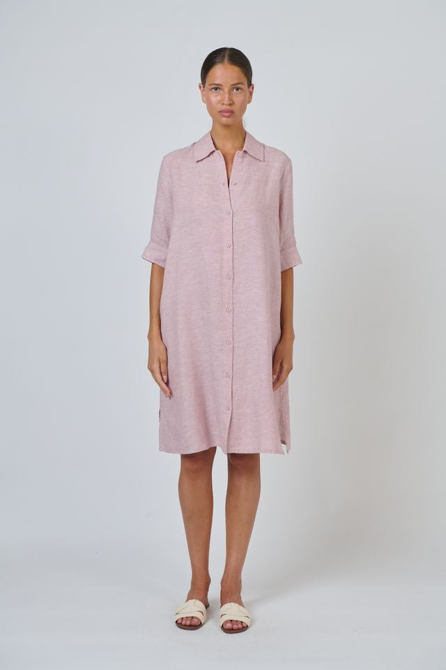 Linen Dress Radish - Naturals by O &amp; J