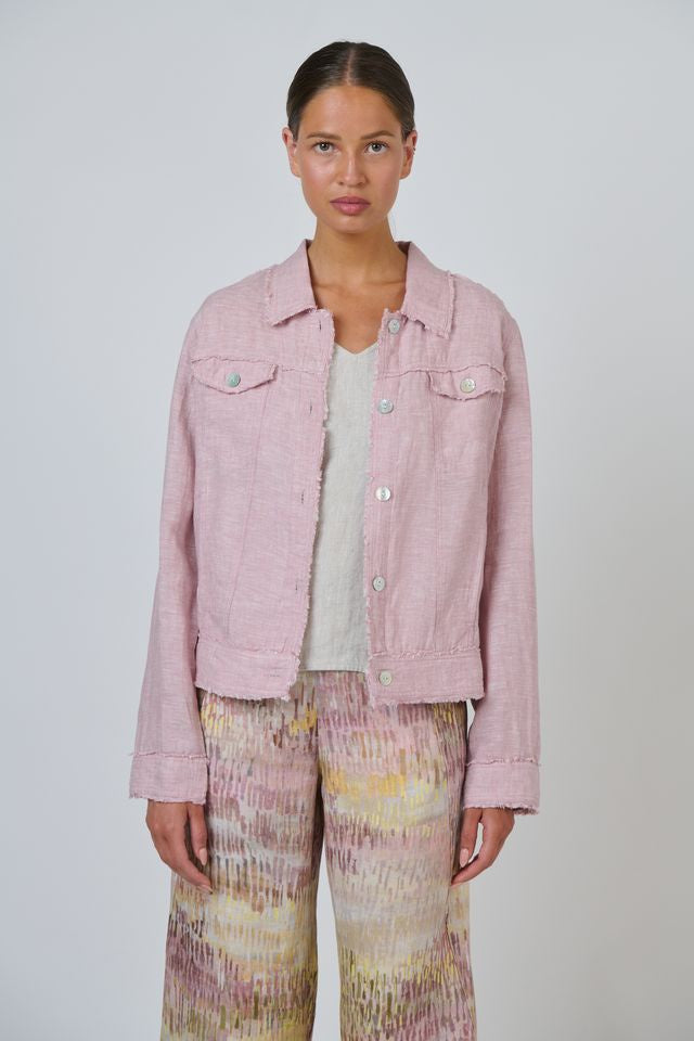 Linen Jacket Radish - Naturals by O &amp; J