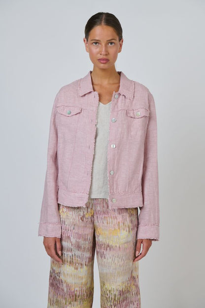 Linen Jacket Radish - Naturals by O &amp; J