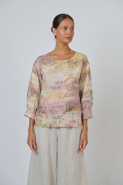 Linen L/S Top Jardin - Naturals by O &amp; J
