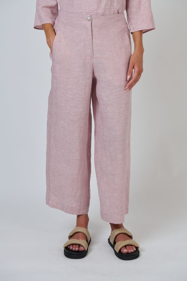 Linen Pant Radish - Naturals by O &amp; J