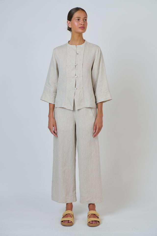 Linen Pant Sand - Naturals by O &amp; J