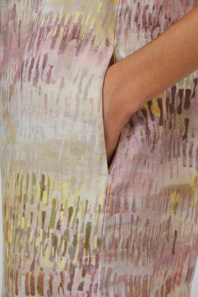 Linen Dress Jardin - Naturals by O &amp; J